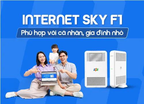 Lắp đặt Internet Sky F1 FPT giá rẻ