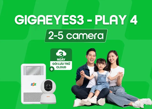 GigaEyes3 Play4 (2-5 cam) - Internet FPT