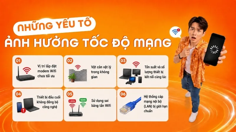 Những yếu tố ảnh hưởng đến tốc độ mạng