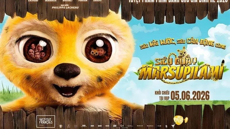 Siêu Quậy Marsupilami – tác phẩm phiêu lưu, hài hước dành cho gia đình và thiếu nhi khởi chiếu tháng 6/2026