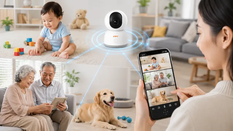Thuận tiện trong việc quan sát tại nhà khi vắng mặt