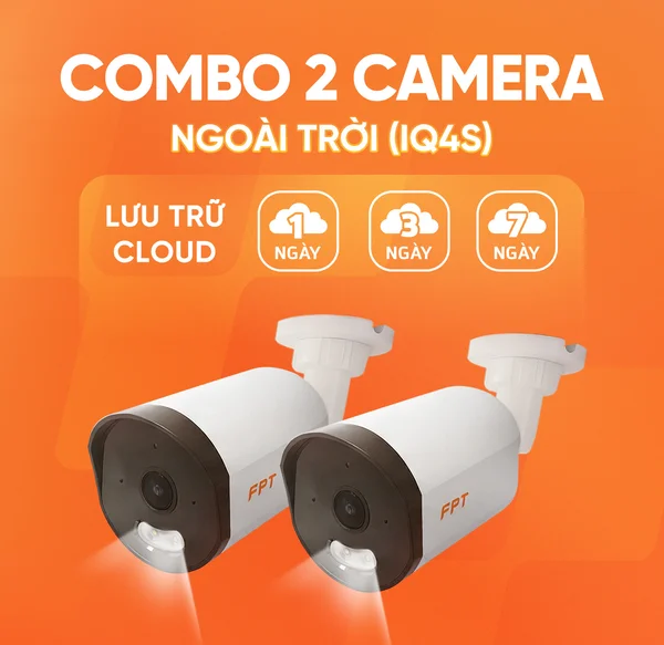 Combo 2 Camera Ngoài Trời FPT Telecom