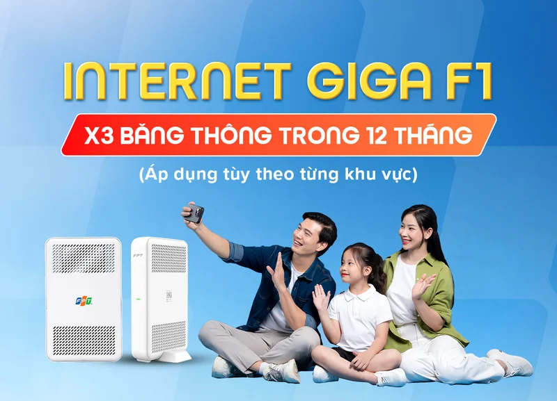 Đăng ký Internet Giga F1 FPT giá rẻ