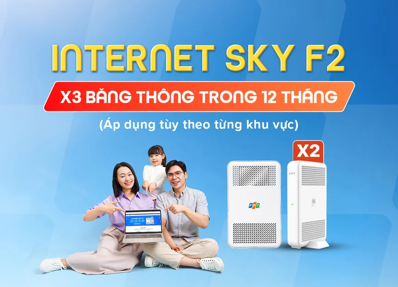 Đăng ký Internet Sky F2 FPT giá rẻ